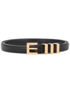 Saint Laurent 'classic 3 Passants' Belt, Women's, Size: 80, Black, Leather