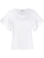 Liu Jo Lace Embroidered T-shirt - White