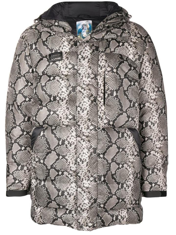 Heron Preston Snakeskin Print Padded Down Jacket - Green