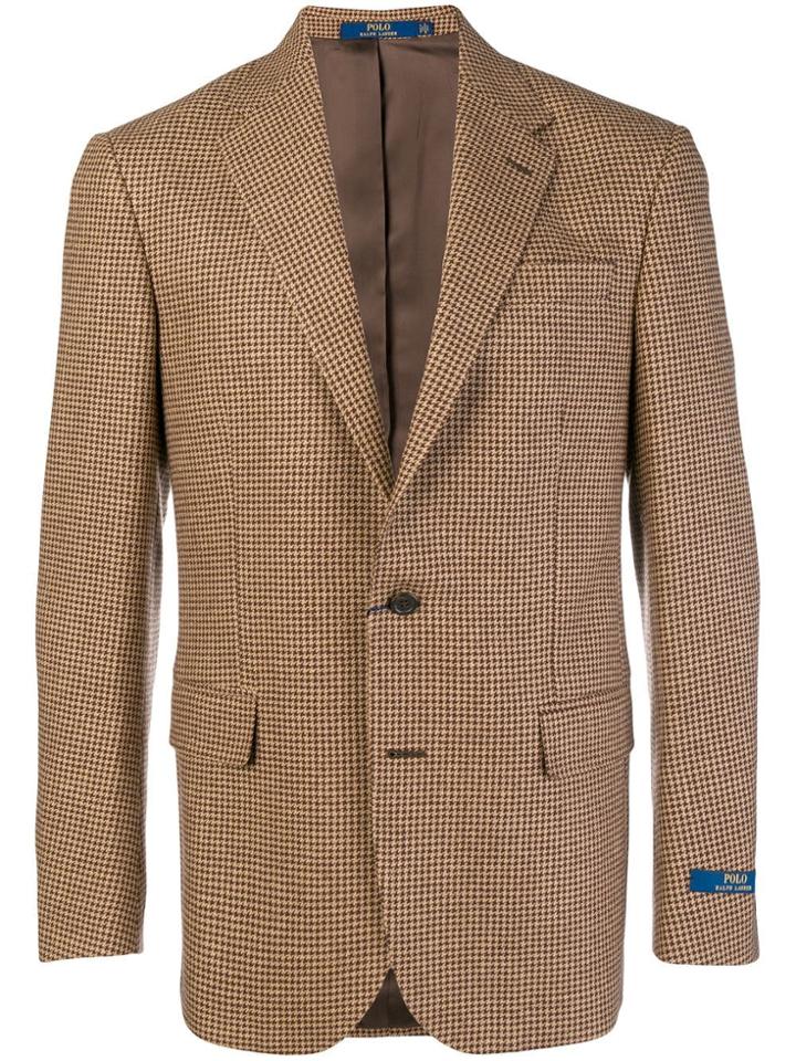 Polo Ralph Lauren Houndstooth Blazer - Brown