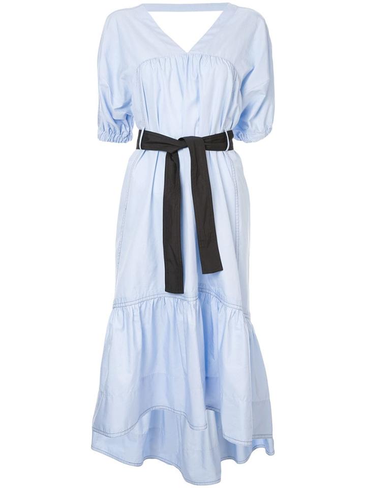3.1 Phillip Lim Poplin Flared Dress - Blue
