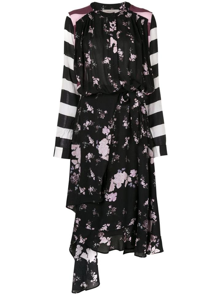 Preen Line Daisy Long Dress - Black
