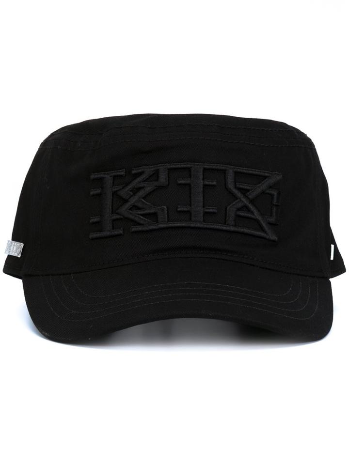 Ktz Military Cap, Men's, Black, Cotton