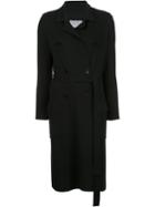 Maiyet Double-breasted Knit Trenchcoat, Women's, Size: Medium, Black, Cashmere