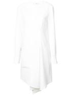 Tibi Draped Midi Dress - White