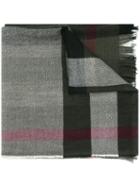 Burberry House Check Scarf, Men's, Green, Cashmere/wool