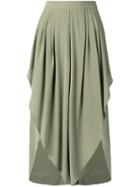 Chloé Tulip Cropped Trousers - Green