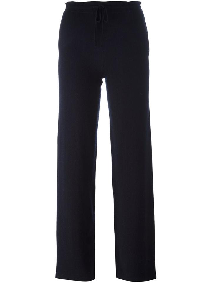 Chinti And Parker Straight Fit Track Pants, Women's, Size: Medium, Blue, Cashmere