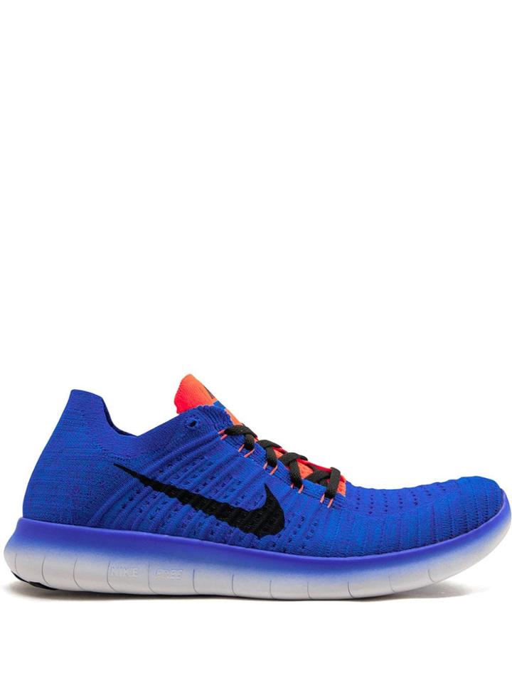 Nike Free Rn Flyknit Sneakers - Blue