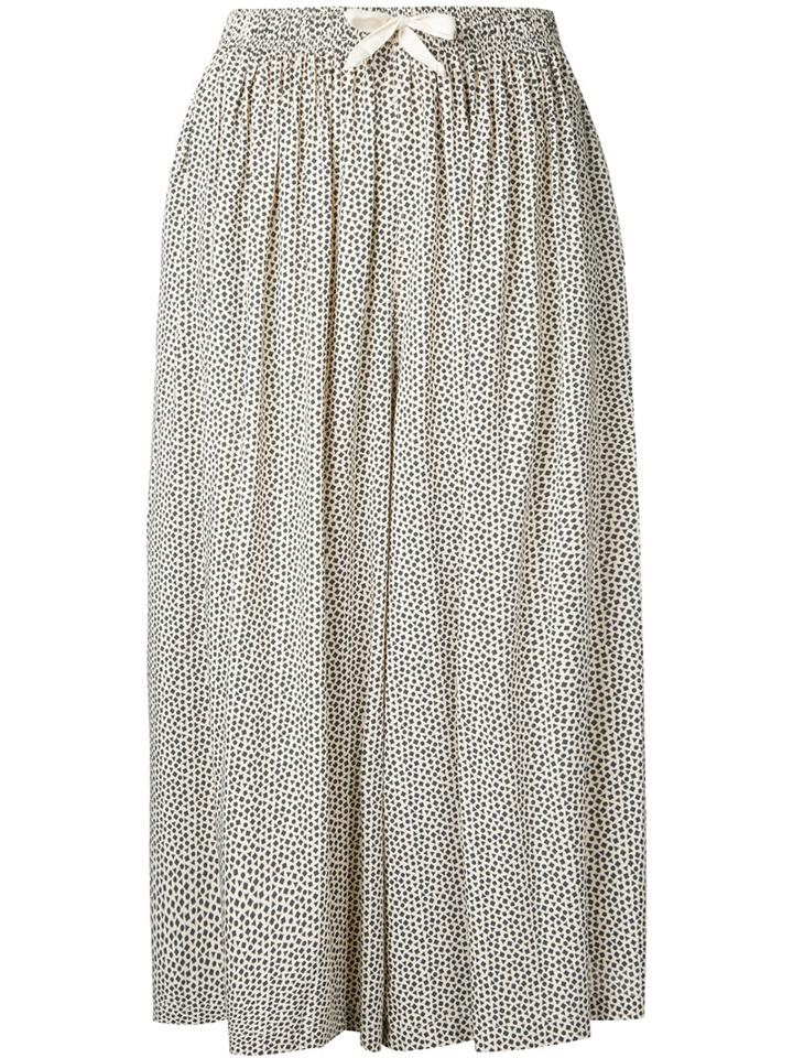 Ikumi - Printed Culottes - Women - Rayon - L, Women's, Brown, Rayon