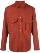 Sies Marjan Oskar Tech Twill Double-pocket Shirt - Red