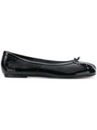 Maison Margiela Crinkled-effect Ballerina Flats - Black