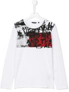 Antony Morato Letters Print Longsleeved T-shirt - White