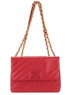 Chanel Vintage Quilted Shoulder Bag - Red