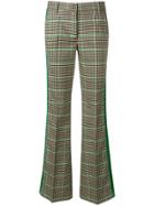 P.a.r.o.s.h. Checked Flared Trousers - Brown