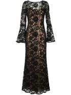 Tadashi Shoji Layered Sequin Gown - Black