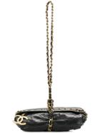 Chanel Vintage Chain Hand Strapped Bag - Black