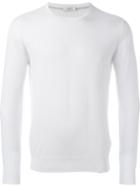 Paolo Pecora Round Neck Sweatshirt, Men's, Size: Xxl, White, Cotton