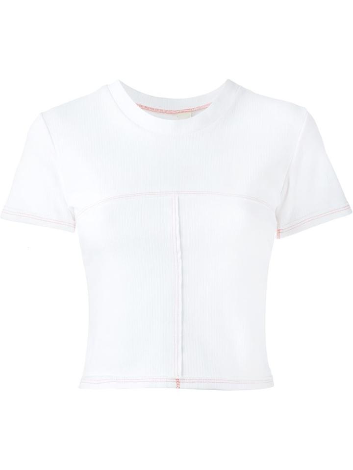 Eckhaus Latta Paneled Crop T-shirt