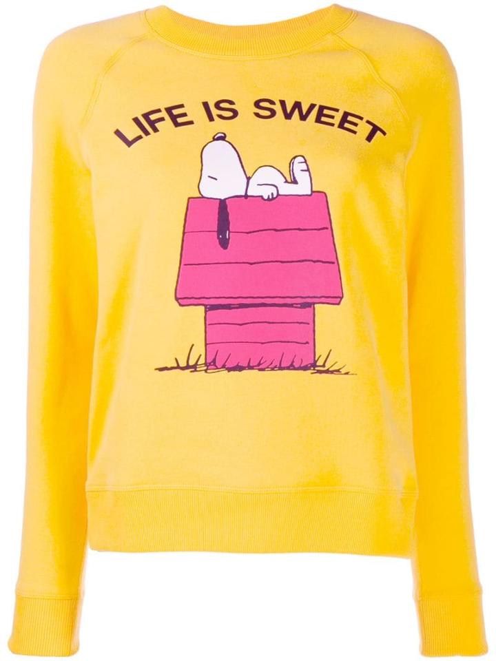 Chinti & Parker Slim-fit Snoopy Jumper - Yellow