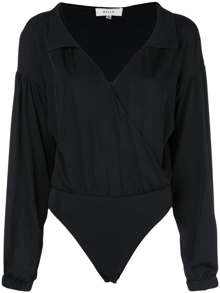 Milly Leotard Blouse - Black