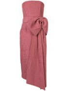 Rebecca Vallance Greta Bow-embellished Dress - Pink