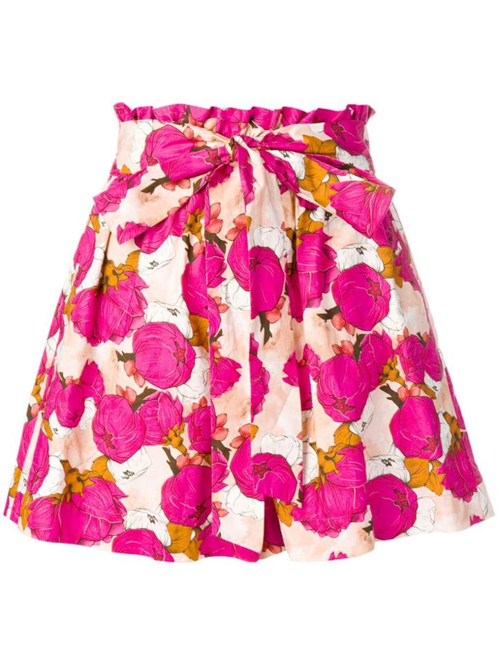 Pinko High Waisted Printed Shorts