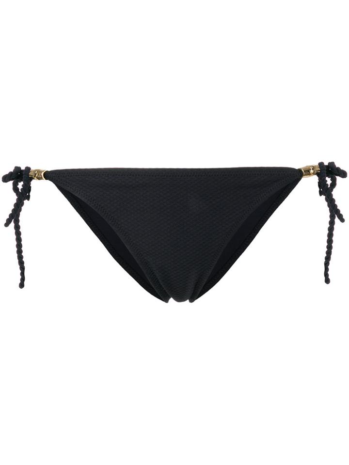 Heidi Klein Side Tie Bikini Bottoms - Black