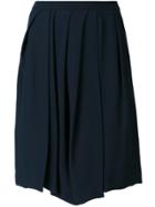 Chalayan Irregular Pleated Skirt - Blue