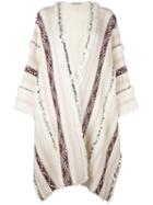 Mes Demoiselles 'essaouira' Oversized Embellished Cardigan, Women's, Nude/neutrals, Cotton/polyamide/wool/alpaca