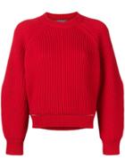 Alexander Mcqueen Chunky Knit Sweater - Red