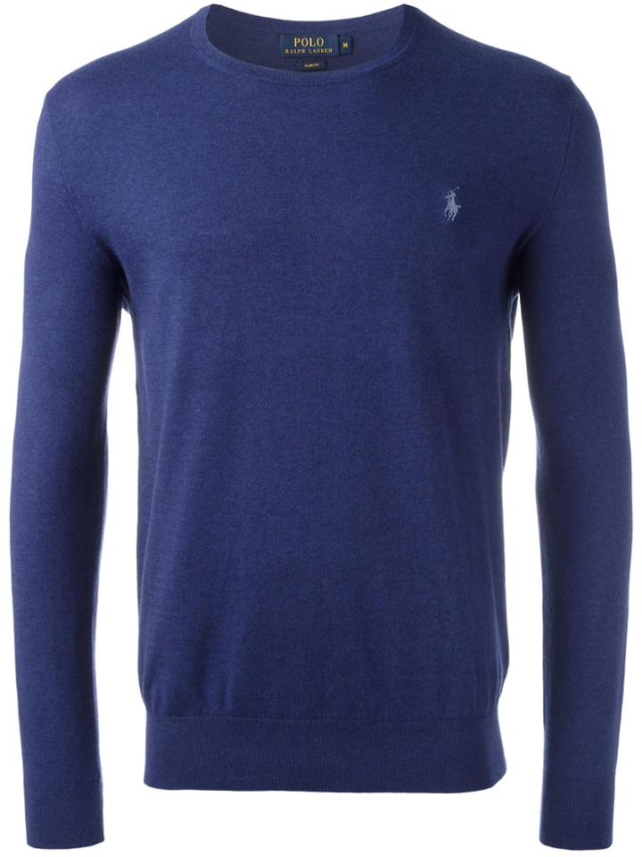 Polo Ralph Lauren Logo Patch Jumper - Blue