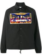 Facetasm Last Supper Shirt Jacket, Men's, Size: 3, Black, Cotton/polyester/acrylic