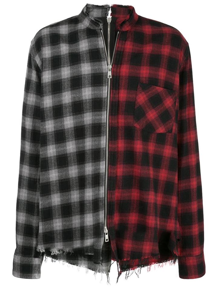 Giorgio Brato Contrast Checkered Shirt