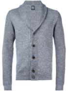 Eleventy Shawl Collar Cardigan, Men's, Size: Large, Grey, Cotton/linen/flax
