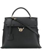 Salvatore Ferragamo Stud-embellished Tote Bag - Black