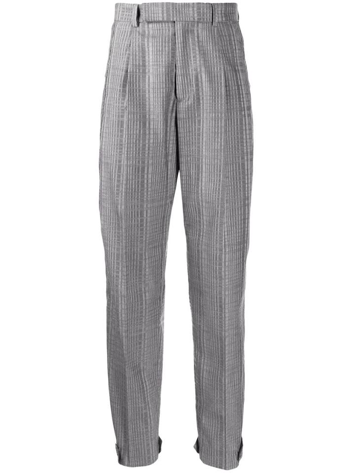 Hope Checked Trousers - Grey