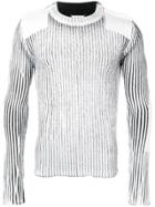 Maison Margiela Ribbed Knit Jumper - White