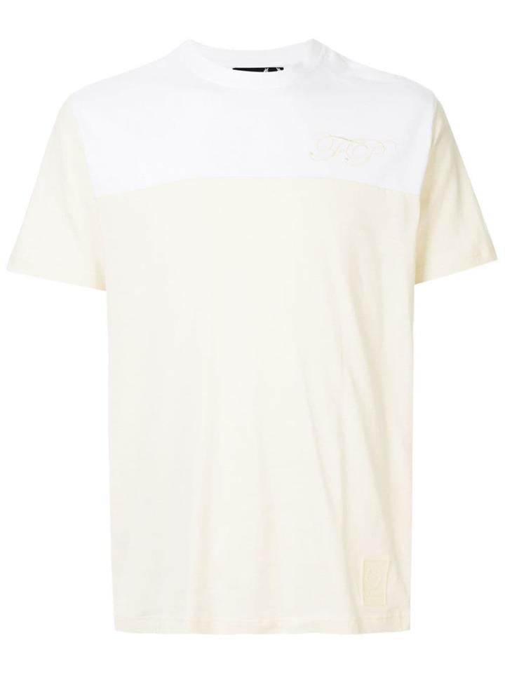 Raf Simons X Fred Perry Off White Logo T-shirt - Yellow
