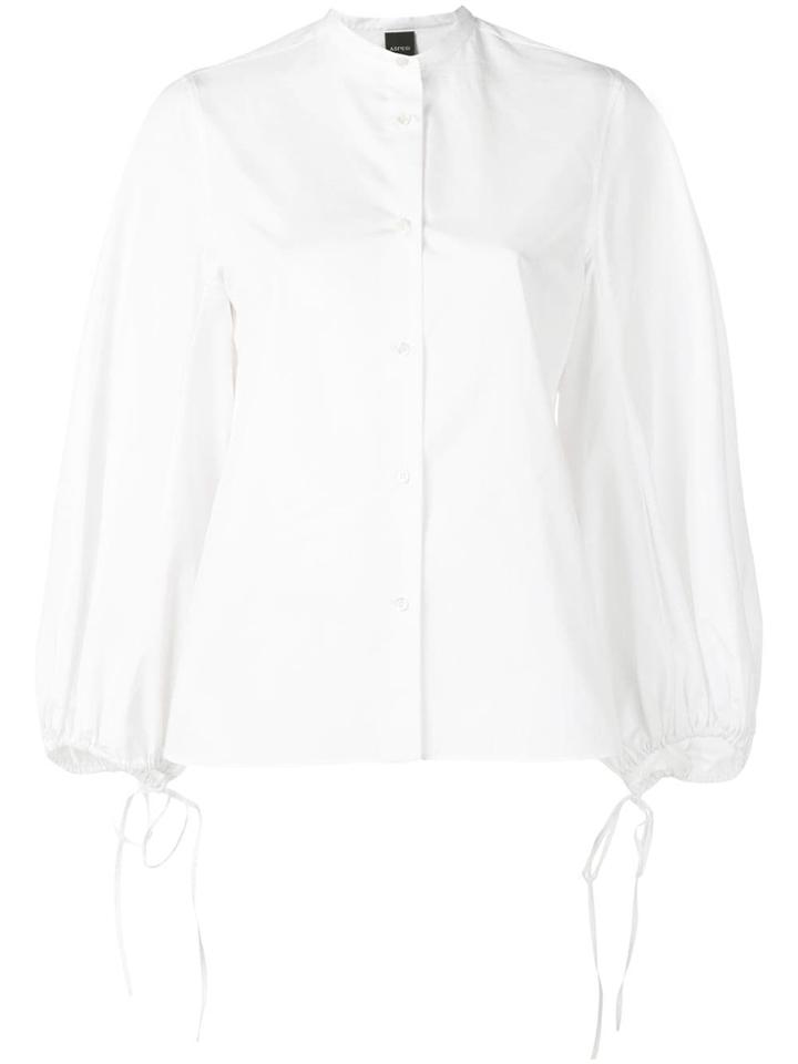 Aspesi Billowing Sleeved Blouse - White