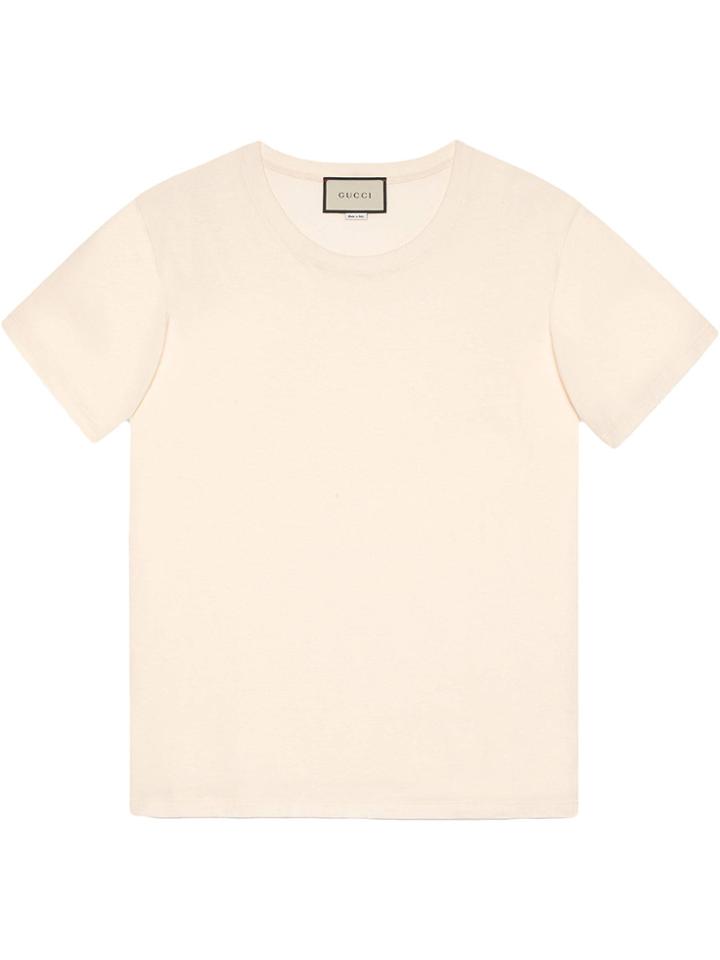 Gucci Gucci Stamp Print T-shirt - Nude & Neutrals