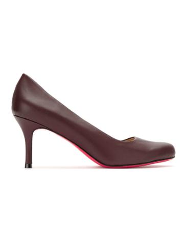 Zeferino Leather Pumps - Red