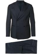 Tonello Pinstripe Double Breasted Suit - Blue