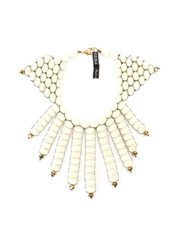 Afroditi Hera Beaded Necklace - White