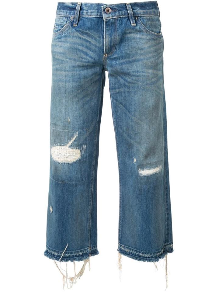 Simon Miller Cropped Jeans, Women's, Size: 29, Blue, Cotton