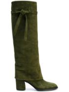 Casadei Foldover Boots - Green