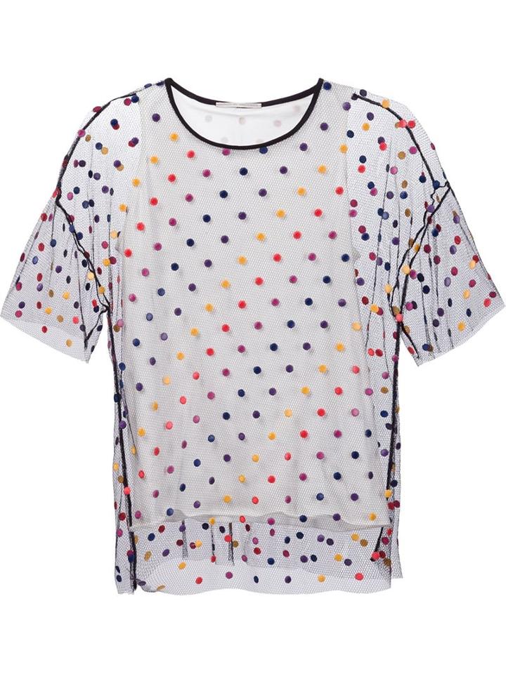 Marco De Vincenzo Polka Dot Tulle T-shirt