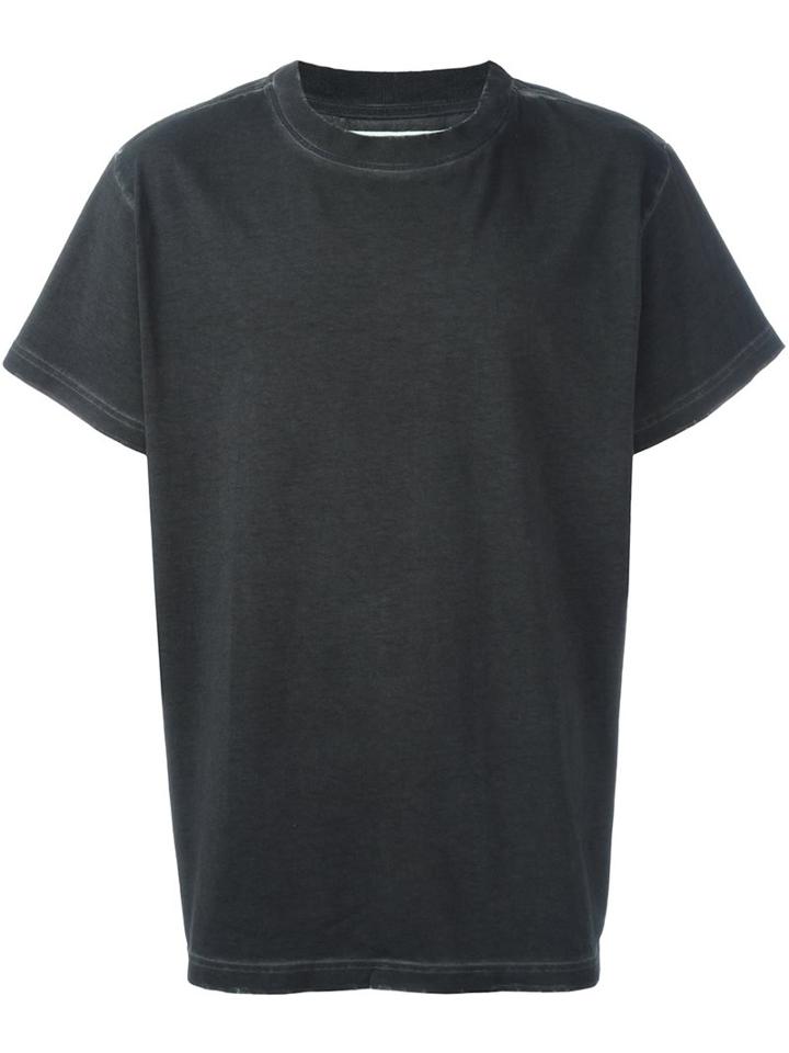 Off-white Striped Back Print T-shirt, Men's, Size: Small, Black, Cotton