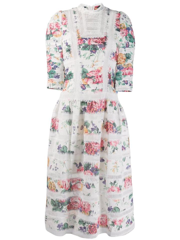 Zimmermann Allia Pintuck Long Dress - White