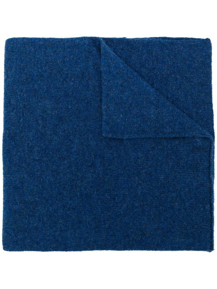 Dell'oglio Fine Knit Scarf - Blue
